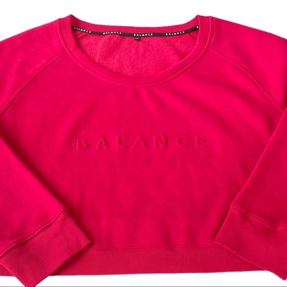 Balance Athletica Pink Cropped Sweatshirt XL - Picture 4 of 12